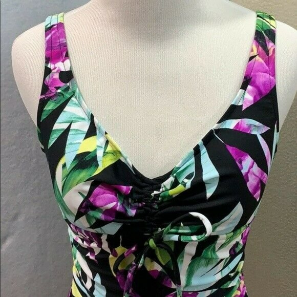 Tropical One Piece Swimsuit Size Small NWT - Picture 2 of 10